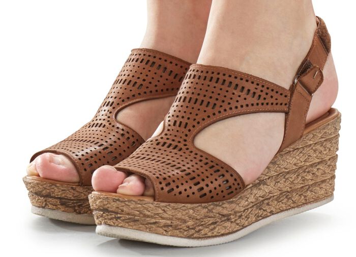 Andrea Conti Sandalette aus Nappaleder 