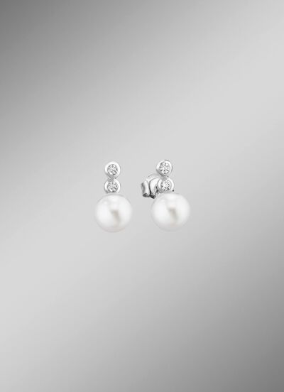 Ohrstecker mit S&uuml;sswasser-Zuchtperlen 