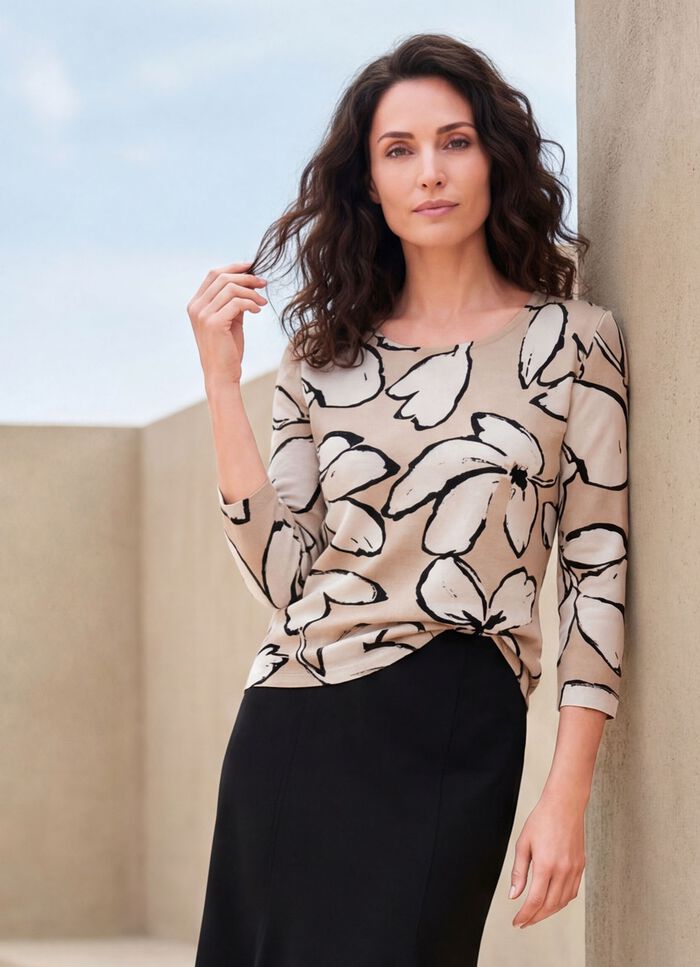 Shirt mit farbbrillantem Druck 