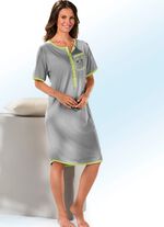 Zweierpack Nachthemden, Kurzarm mit Knopfleiste 