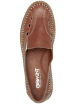 Gemini Slipper aus Rind-Nappaleder COGNAC