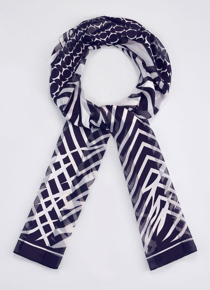 Schal mit grafischem Dessin 