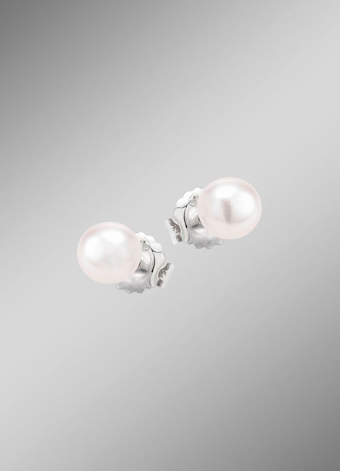 Ohrstecker mit S&uuml;sswasser-Zuchtperlen 