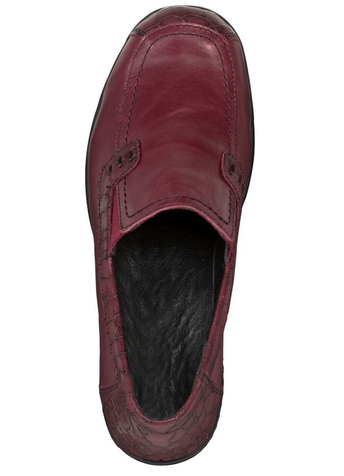 ELENA EDEN Slipper aus teilweise krokogepr&auml;gtem, schattiertem Nappaleder 