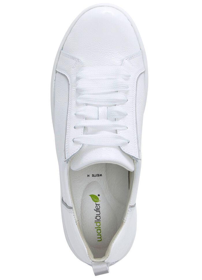 Waldl&auml;ufer, trendige Damen-Schn&uuml;rschuhe, Weite H, mit herausnehmbarem Fussbett WEISS