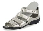 Waldläufer Riemchen-Sandalette in sommerlichem Stil MATTSILBER