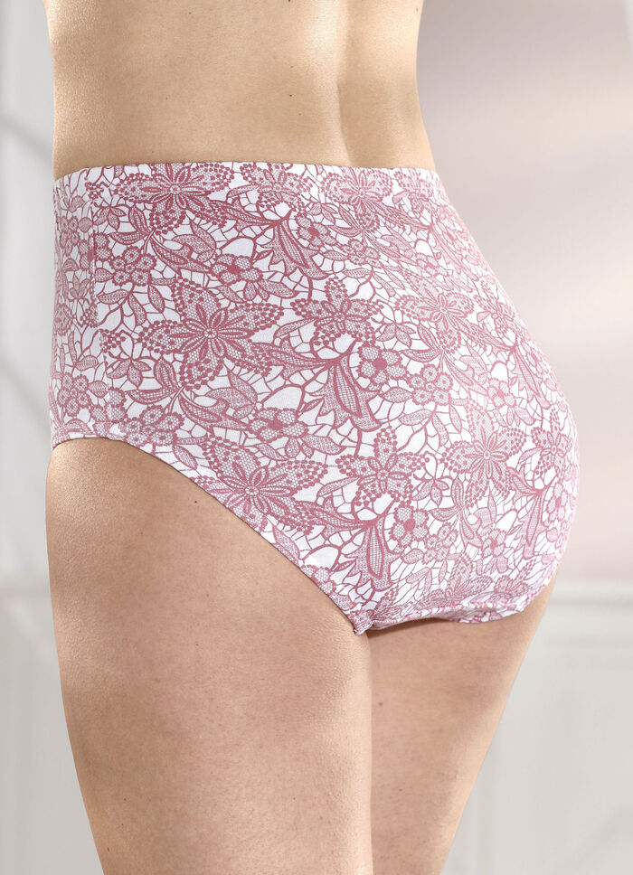 Viererpack Slips mit Druckdessin 