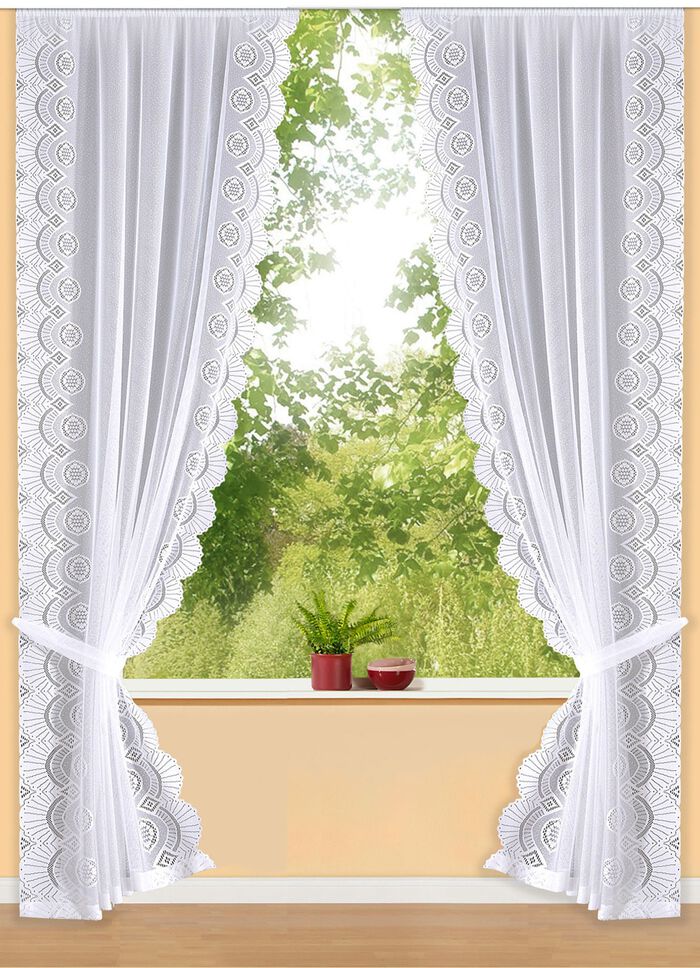 Raffvorhang-Garnitur mit Universalschienenband 