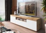 Modernes TV-Longboard mit Push-to-open-System EICHE-WEISS