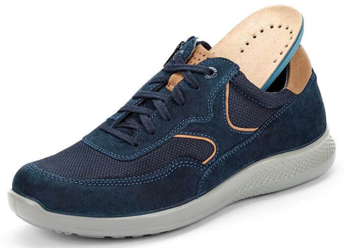 GINO GALANTE Schn&uuml;rschuh mit praktischem Innenreissverschluss MARINE