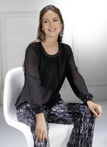 Tunika mit funkelnden Strasssteinchen 