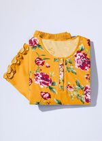 Zweierpack Pyjamas mit gebogten Abschl&uuml;ssen und Knopfleiste 