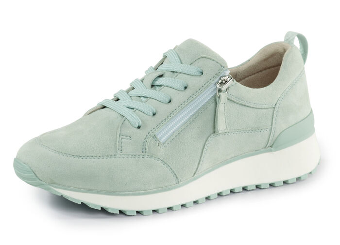 Caprice, trendige Damen-Sneaker, Weite G, mit herausnehmbarem Fussbett TÜRKIS