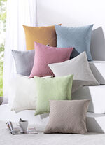 Hochwertige, jacquard-gewebte Kissenbezüge NATUR