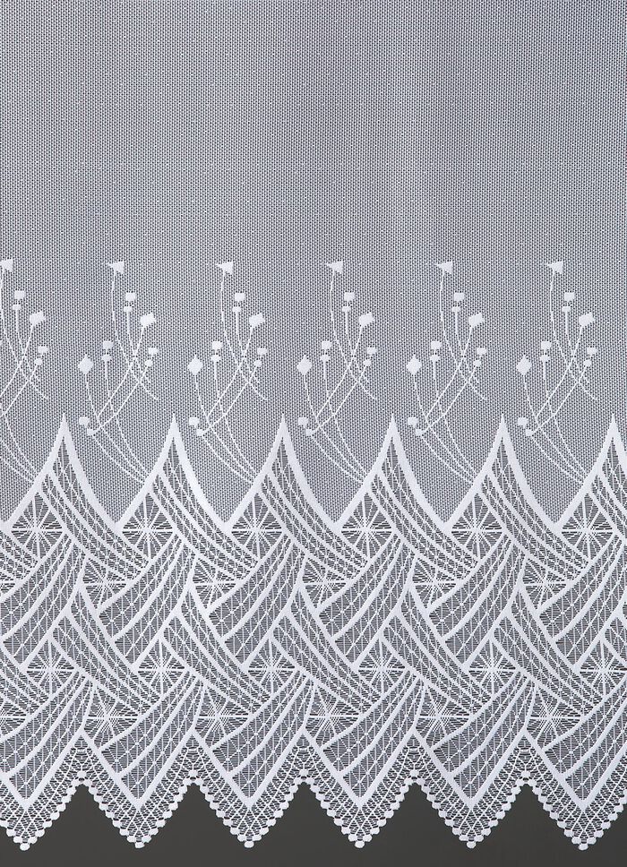 Vorhang Grafik mit Universalschienenband WEISS