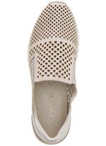 Caprice Slipper mit Glitzersteinchen GRAU-SILBER