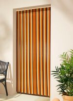 Streifenvorhang mit 34 Str&auml;ngen BRAUN-BEIGE