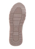 ELENA EDEN Sneaker aus Nappa-, Veloursleder und Textil in Netzoptik SAND-WEISS