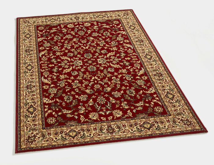 Br&uuml;cken und Teppiche mit besonders hoher Flordichte ROT GEMUSTERT