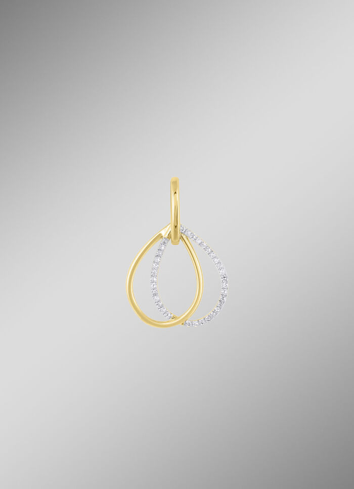 Eleganter Anhänger mit 34 Diamanten 
