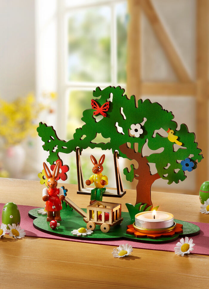 Teelichthalter aus Holz 