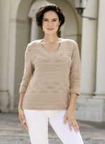 Pullover in Doppel-Optik 