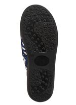 Zweierpack Pantoffeln aus samtig, weichem, bedrucktem Textilmaterial 1X BLAU, 1X BORDEAUX