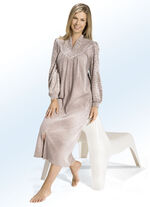 Hausmantel mit Kelchkragen