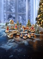 Winterliche Szene: Tolle Himmelsboten im Winterwald 