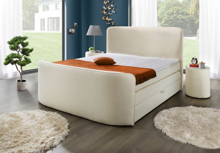 Boxspringbett mit Kaltschaum-Topper 