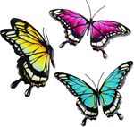 Wanddeko 3er-Set "Schmetterling" 
