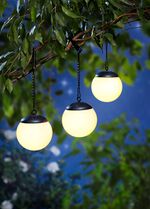 Solar-Kugelleuchten, 3er-Set 