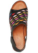 Gemini Sandalette mit raffinierten, bunten Flechtdurchz&uuml;gen 