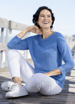 Pullover mit grafischem Strukturmuster 