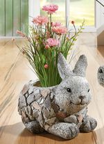 Grasbund in Topf aus Magnesia 