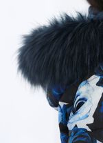 Jacke mit dekorativem Rosendessin 