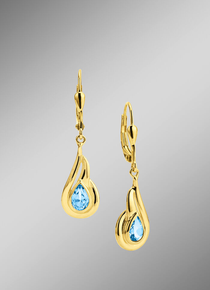 Ohrringe mit Blautopas 