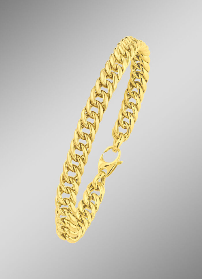 Halskette oder Armband in Panzerketten-Gliederung 