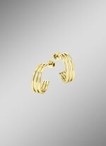 Elegante, vergoldete Creolen aus Silber 925/- fein 