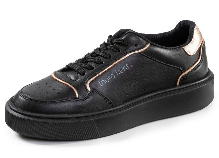 laurakent, trendige Damen-Sneaker, Weite H, mit herausnehmbarem Fussbett SCHWARZ