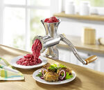 Fleischwolf aus Aluminium mit Spritzgebäckvorsatz