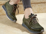 Waldläufer Schnürschuh mit trendiger Nietenzier KHAKI