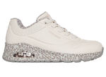 SKECHERS, trendige Damen-Sneaker, mit sichtbarem Luftpolster WEISS-LEO