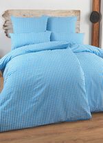 Bettw&auml;sche-Garnitur mit Reissverschluss BLAU