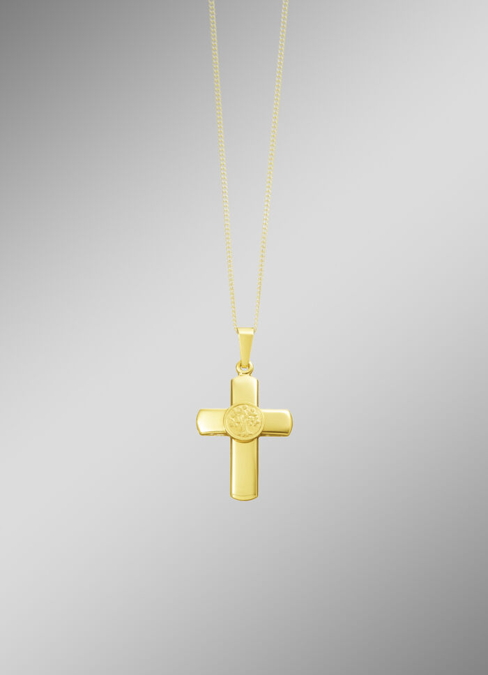 Kreuz-Anh&auml;nger aus Gold 