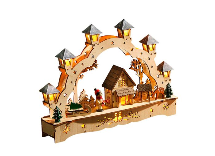 Lichterbogen aus Holz 