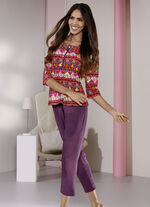 Laurina Pyjama mit Knopfleiste 