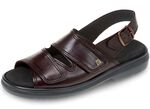 Bequeme Herren-Sandalen, Weite K, mit herausnehmbarem Fussbett CHIANTI