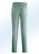 Magic-Jeans mit toller Nietenzier sowie angesagtem Fransensaum JADEGRÜN