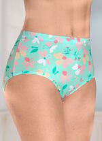 Viererpack Slips mit farbharmonischem Floraldessin 